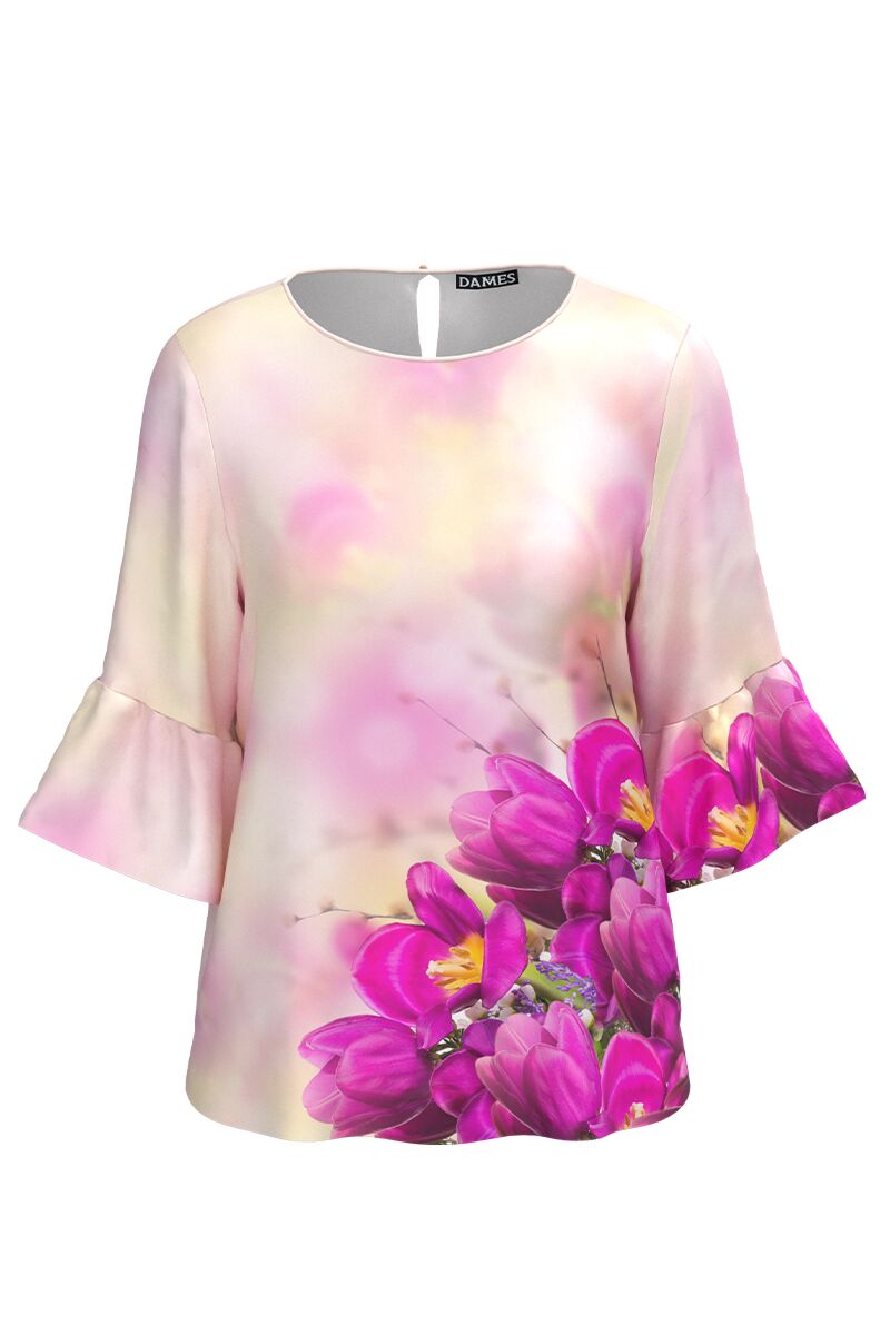 Bluza DAMES imprimata cu model floral 