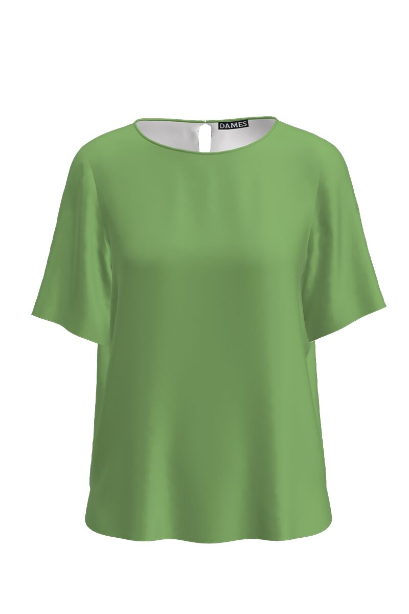 Bluza DAMES verde de vara cu maneca scurta 