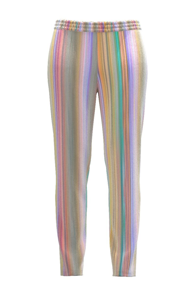 Pantaloni DAMES multicolori din catifea cu buzunare 