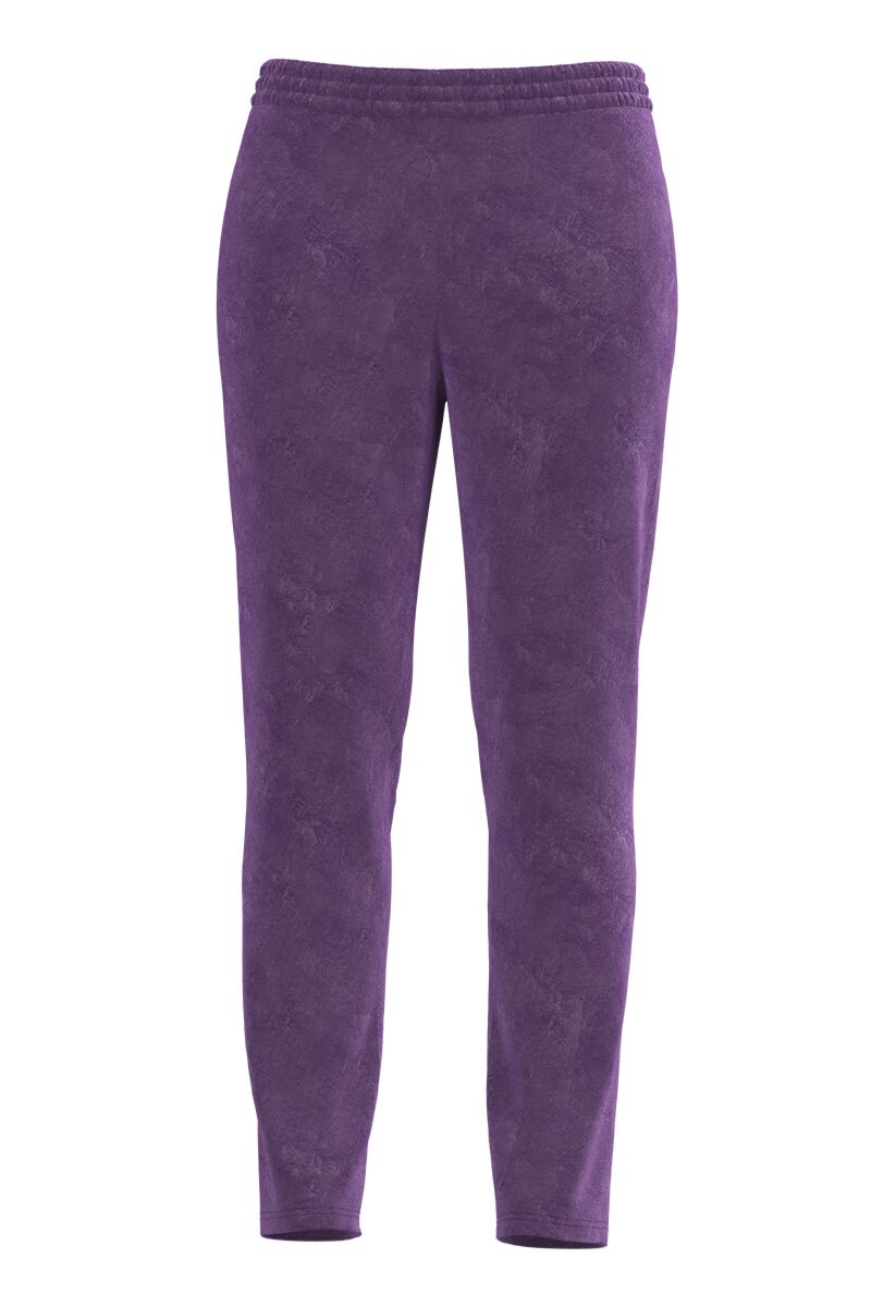 Pantaloni violet din catifea cu buzunare  CMD4030