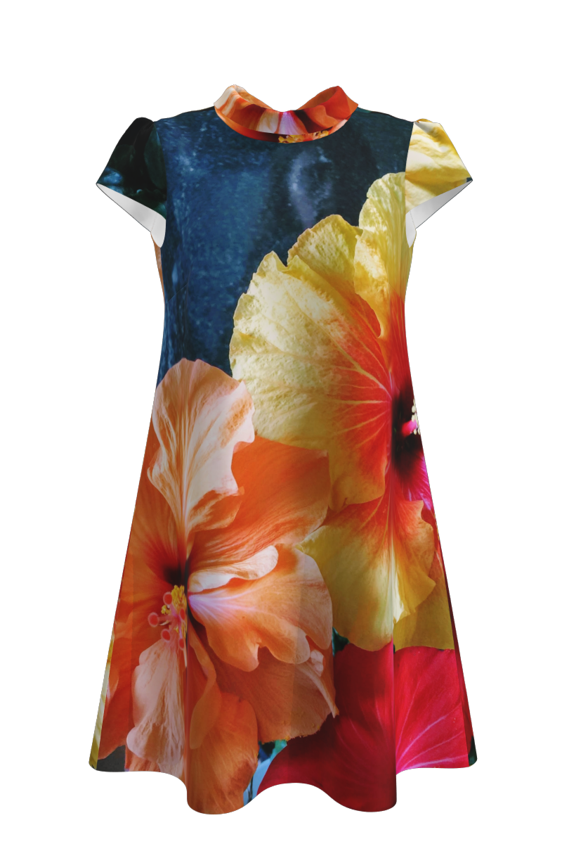 Rochie casual vara imprimeu digital floral CMD106