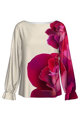 Bluză  DAMES cu trandafiri imprimati digital