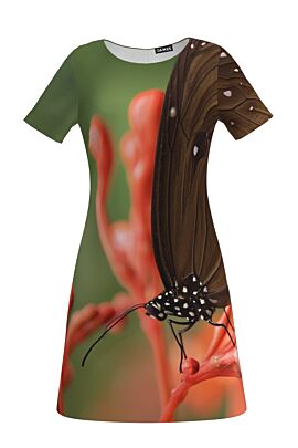 Rochie evazata fluture imprimata digital CMD145
